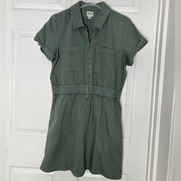 J. Crew Mini Cargo Style Dress Sz 10 - Picture 9 of 11